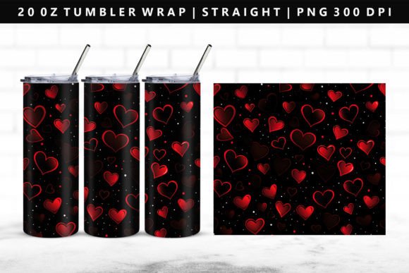 Download Heart 20oz Straight Tumbler Wrap - Straight tumbler Collection