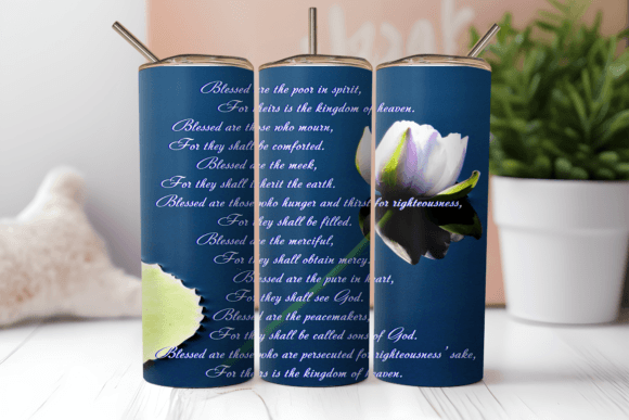 Download Beatitudes 20oz Straight Tumbler Wrap - Straight tumbler Collection