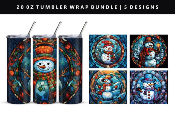 Download Snowman 20oz Straight Tumbler Wrap - Straight tumbler Collection