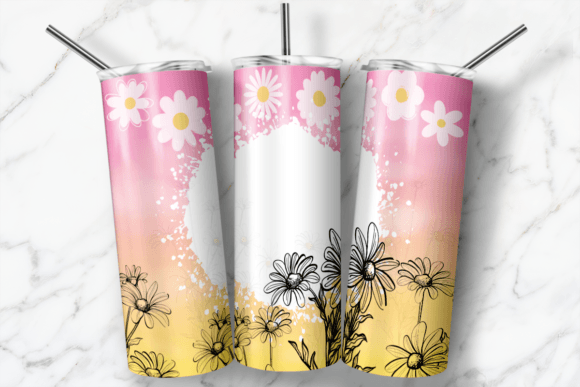 Download Daisy Wrap 20oz Skinny Straight Tumbler - Straight tumbler Collection