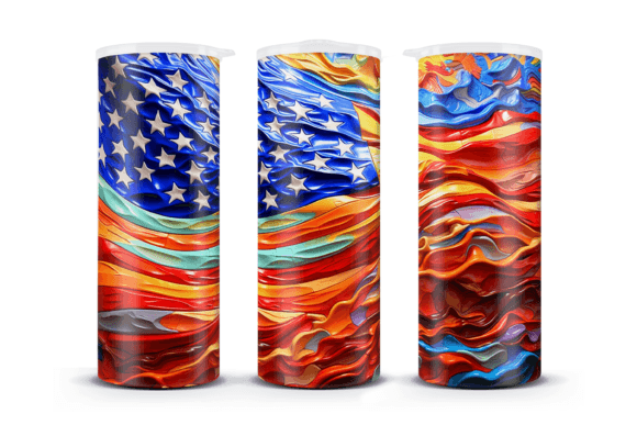 Download USA Flag Waves 20oz Skinny Tumbler Png - Premium Resources