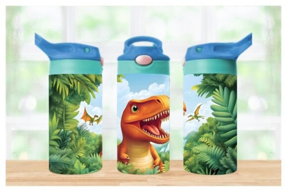 Download 12oz Dinosaur Straight Tumbler Wrap - Premium Bundle
