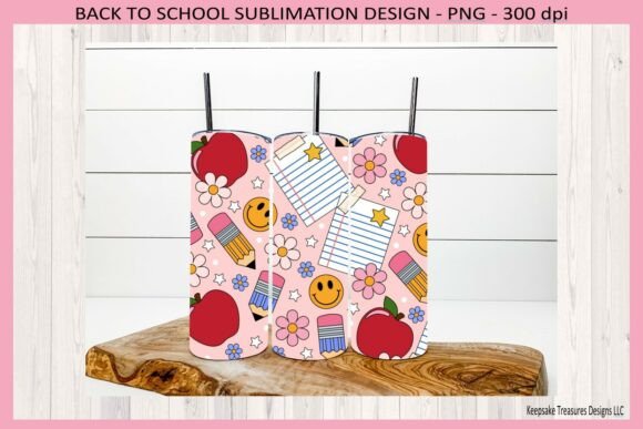 Download School Retro 20oz Straight Tumbler - Premium Resources
